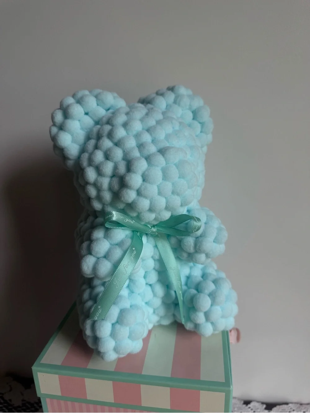 💗5 for $25💗 Motion Design Always & Forever Mint Marshmallow Bear Decor Plush